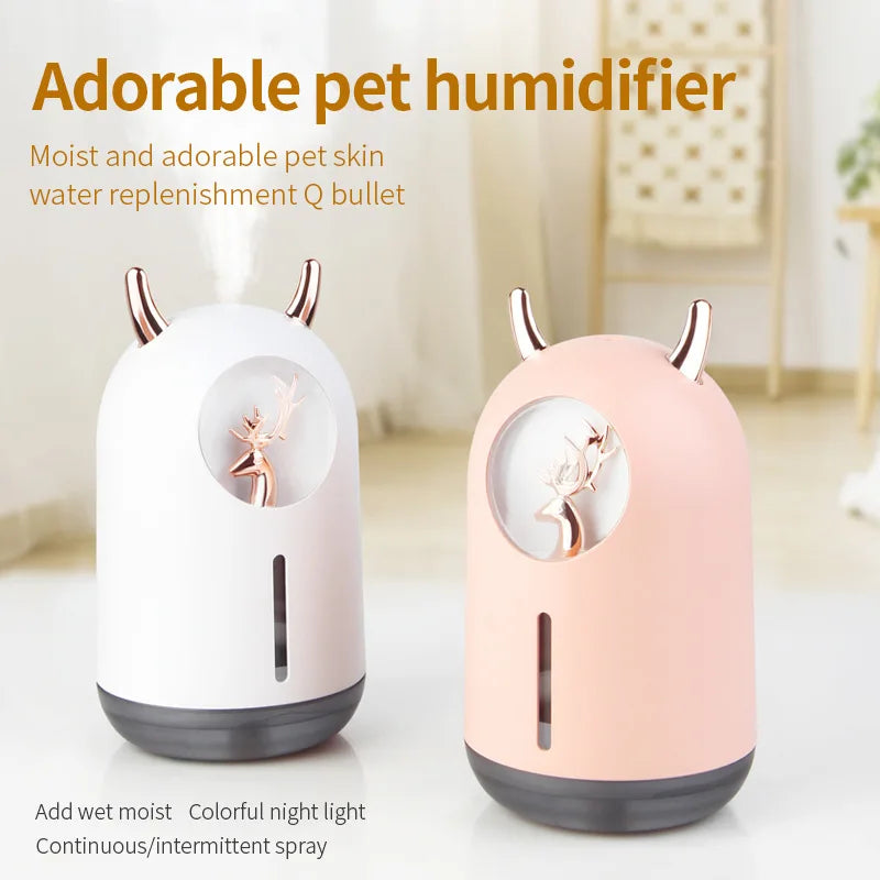 Nuovo Umidificatore Carino Mini Famiglia Piccolo Idratante Aromaterapia Auto Creatività Air Bear USB Umidificatore LED Mist Maker